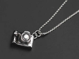Collar con Colgante de Cámara Vintage de Acero Inoxidable Estilo Hip <span class=keywords><strong>Hop</strong></span>, Cadena de Eslabones, Joyería Punk para Hombre, Uso Diario y Urbano - Product Image 5
