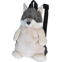 A678 Usine ODM OEM Sac à dos en peluche Vente en gros Sac à dos en peluche Loup Sac à dos personnalisé pour enfants Cadeaux Jouet Animal Renard Sac à dos en peluche pour bébé
