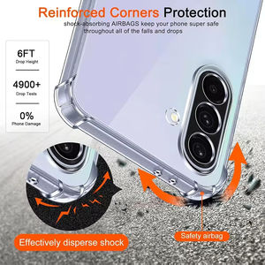 Funda Protectora de TPU Suave a Prueba de Golpes para Samsung Galaxy A56 A36 A26 A37 A06 5G A32 A34 A17 S26, Carcasa Trasera Transparente Ultrafina, Carcasa Delgada de Lujo - Product Image 2