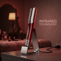 Sèche-cheveux et lisseur professionnel 2-en-1 avec moteur haute vitesse et revêtement céramique