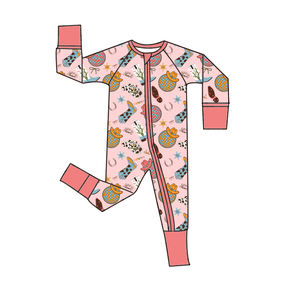 Romper Bayi Lengan Panjang Piyama Anak Jumpsuit Resleting Baju Bayi Bahan Bambu - Product Image 6