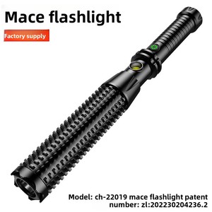 Torcia <span class=keywords><strong>LED</strong></span> d'emergenza <span class=keywords><strong>per</strong></span> esterni, mazza da difesa personale, batteria ricaricabile, distanza del fascio 100-200m, <span class=keywords><strong>per</strong></span> campeggio notturno - Product Image 5