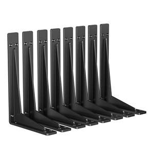 金属搁板支架，重型L悬挂角支架用于台面支撑角支架接头的铁壁支架 - Product Image 1