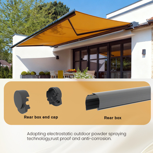 <span class=keywords><strong>Toldo</strong></span> Retráctil Moderno de Lujo con <span class=keywords><strong>Motor</strong></span> para Uso <span class=keywords><strong>en</strong></span> Exteriores, Tela Impermeable, Cubierta para Terraza, Tamaño 6m - Product Image 4