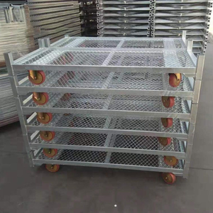 Chariot de transport extérieur <span class=keywords><strong>Zenda</strong></span> en acier inoxydable danois à quatre roues, personnalisable OEM, pour outils et fleurs - Product Image 5