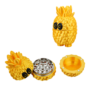 Wholesale Novelty Design Mr Pineapple Shaped Custom Color Hemp <b>Grinders</b> Tobacco Grinding Machine - Product Image 4
