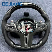 Volant en fibre de carbone avec LED pour BMW X1 X2 X3 X4 X5 G20 G21 G22 G23 G26 G30 G11 G12 G31 G32 G38, simili daim avec chauffage