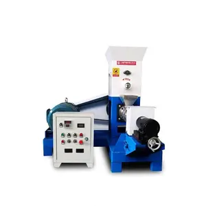 twin screw extruder for floating fish feed pellet machine