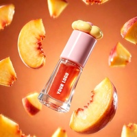Huile à lèvres hydratante personnalisée avec logo, extrait de cerise, non collante ni grasse, effet gelée, transparente, haute brillance, soin des lèvres végétalien et lussif