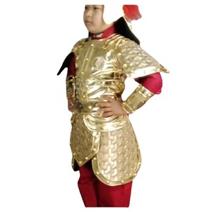 Costume da Generale Antico per Bambini con Armatura Dorata e Set di Elmo, Accessorio per Film, Outfit per Spettacoli Teatrali dei Tre Regni - Product Image 5