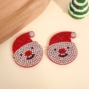 Série Criativa de Natal: Desenhos de Strass Termocolantes, <span class=keywords><strong>Patches</strong></span> de Chapéu de Papai Noel em Desenho Animado, Clássicos da China para Vestuário DIY - Product Image 3