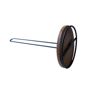 Supporto portasciugamani in carta da cucina verticale in <span class=keywords><strong>legno</strong></span> di Acacia in metallo nero - Product Image 3