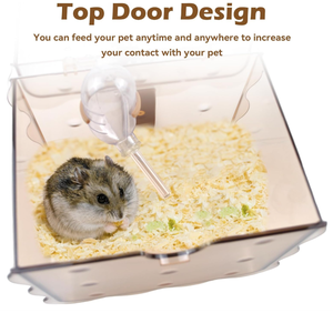Cage portable pour petits animaux Golden Bear, pour les chinchillas, en matériau PC écologique, durable, étui de transport pour les voyages - Product Image 5