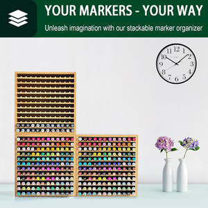 <span class=keywords><strong>Organizador</strong></span> <span class=keywords><strong>de</strong></span> Madera para Material <span class=keywords><strong>de</strong></span> Arte <span class=keywords><strong>de</strong></span> Bambú, Soporte para Bolígrafos, Lápices <span class=keywords><strong>de</strong></span> Colores, <span class=keywords><strong>Organizador</strong></span> <span class=keywords><strong>de</strong></span> Marcadores para Oficina en Casa - Product Image 6