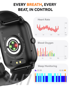 สมาร์ทวอทช์ IP68 กันน้ำ ตรวจวัดอัตราการเต้นของหัวใจ สมาร์ทวอทช์ สายรัดข้อมือฟิตเนส สมาร์ทวอทช์ - Product Image 2