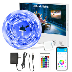 Hot Sale 2835 <b>RGB</b> LED Strip Light 15M for <b>Control</b> 24-Key Remote for Home Decor Copper Lamp Body App <b>Control</b> Mode - Product Image 1