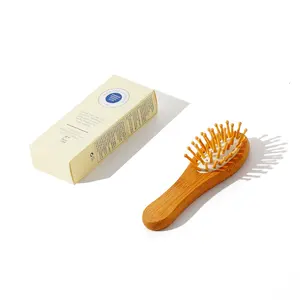 High Quality Customized Size Bamboo Hair Brush Mini Hotel Air Cushion Comb