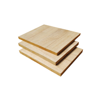 Panneau de bois lamellé en bois d'hévéa, joint en dentelle, 1220x2440mm, 16mm, E0, pour marches d'escalier