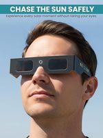 Lunettes d'éclipse solaire 3D en papier, certifiées ISO, design personnalisé, pour une expérience d'observation premium de l'éclipse