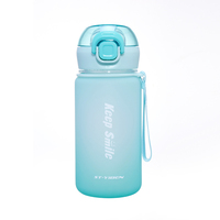 Yiben gros Logo personnalisé étanche 400ML dégradé de couleur en plastique sport boisson bouteille d'eau sans Bpa