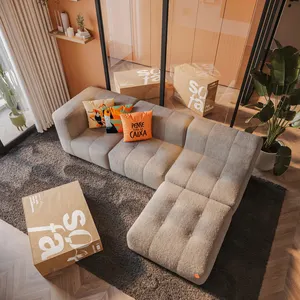 ATUNUS Nordic Soft Sofa Set Furniture Italian Design Contemporary Modular Sectional Sofas Sofa Couch Set