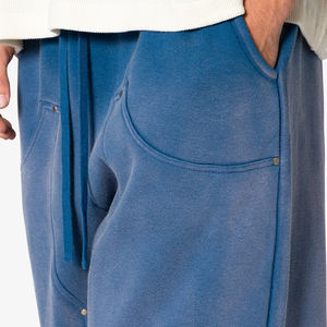 <span class=keywords><strong>Pantaloni</strong></span> da uomo pesanti Streetwear a gamba larga <span class=keywords><strong>pantaloni</strong></span> Patchwork nuovo Design moda <span class=keywords><strong>pantaloni</strong></span> da uomo Logo personalizzato - Product Image 3