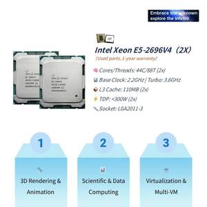 Комплект материнской платы PANDL NEW E-ATX с 8 слотами DDR4 для настольного ПК, с двумя процессорами Intel Xeon E5 2696 V4, комбо 2696v4 X99, материнская плата с двумя процессорными сокетами - Product Image 3