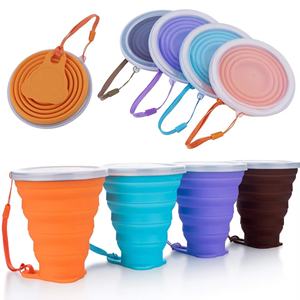 Vaso Plegable de Silicona de Grado Alimenticio de Alta Calidad, Vaso de Viaje Reutilizable, Vaso de Agua Portátil Personalizado al por Mayor - Product Image 1