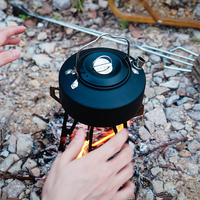 Support de barbecue multifonctionnel et pliable pour foyer de camping extérieur, ultra-léger et portable, idéal pour préparer le thé