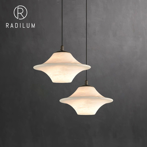 Modern Pendant Light Copper Alabaster Nordic Minimalist Living Room <b>Lamp</b> Luxury Villa <b>Kitchen</b> Decor Artistic Designer Hanging - Product Image 1