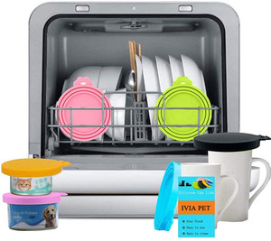 Reusable 3 in 1 Durable Silicone Pet <b>Food</b> Can Cover Lids Leak Proof <b>Storage</b> <b>Container</b> for <b>Cat</b> and Dog - Product Image 5