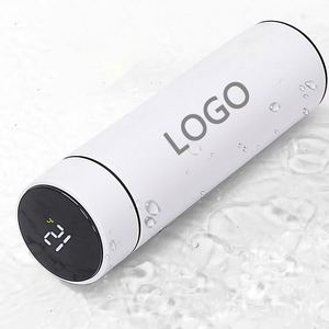 Bouteille isotherme personnalisée en acier inoxydable 304 de couleur blanche pour bureau, avec filtre, pour une vie saine - Product Image 1