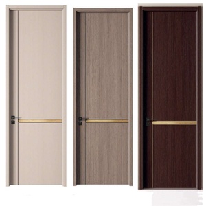 Nouvelle conception 2026 – <span class=keywords><strong>Porte</strong></span> intérieure de chambre d'hôtel en bois massif mélaminé, insonorisée, finition minimaliste, personnalisable en usine - Product Image 1