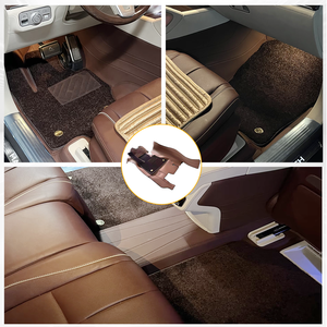 Alfombrillas <span class=keywords><strong>de</strong></span> coche <span class=keywords><strong>de</strong></span> doble capa estilo <span class=keywords><strong>Maybach</strong></span>, juego completo 360, para Mercedes GLS | Forros Resistentes a los Arañazos y al Desgaste - Product Image 1