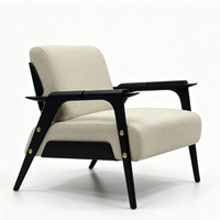 Fauteuil léger pour la maison, style vintage, idéal pour la réception et les négociations, fauteuil de loisirs, canapé rétro