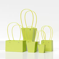 Boîte-cadeau en carton blanc personnalisée avec poignée pour la décoration de mariage, sacs d'emballage floraux DIY