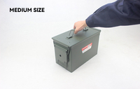 Boîte de rangement de munitions étanche en métal professionnel M1A1 M2A2 30 CAL 50 CAL Munitions Case