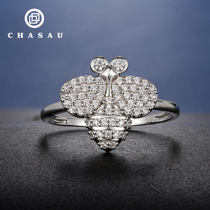 Superbe Bague Abeille Scintillante et Tendance avec Pierres de 1,75 mm et 1 mm pour Fêtes et Cadeaux - Product Image 1