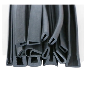 Black Rubber U-Channel Trim Edge Seal - Door Window Edge Protector Strip 9 thumbnail image