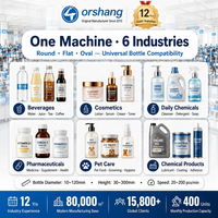 Machine d'étiquetage automatique verticale pour bouteilles rondes, idéale pour les sauces alimentaires, les confitures, les pots en verre et les contenants – Applicateur d'étiquettes adhésives