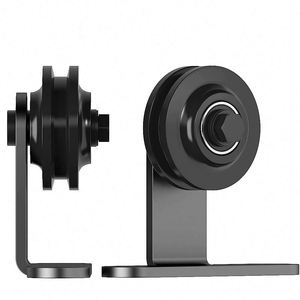 Kit de Herrajes para Puerta Corredera de Granero, de Acero al Carbono, con Riel en T, Fácil de Instalar, Insonorizado, para Exteriores y Dormitorios, Capacidad de 250 lb - Product Image 2