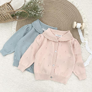 Suéter Cárdigan de Punto Vintage para Bebés y Niñas Pequeñas, Invierno 2022, Ropa Infantil al por Mayor 025AS22169 - Product Image 1