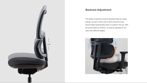 Silla de Oficina Ergonómica de Malla con Respaldo Alto, Giratoria, Ejecutiva, Comercial, para Gaming Avanzado, con Respaldo Ajustable - Product Image 4