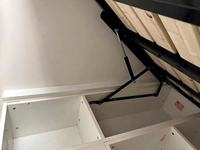 Cadre de lit de rangement minimaliste en bois massif, plateforme à vérin hydraulique pour lits simples, doubles, king size et twin, pour chambre tatami et hôtel