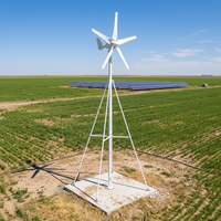 Éolienne à axe horizontal 5KW 48V avec contrôleur assorti, idéale pour système hybride solaire-éolien