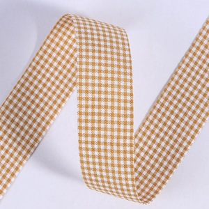 <b>Wired</b> Edge Checkered <b>Ribbon</b> Sturdy Lattice <b>Ribbon</b> For Wreath Making Chair Sash Wedding Decor - Product Image 3