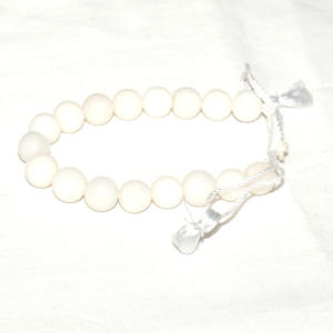 Bracelets en pierre gemmes blanches, livraison gratuite, Agate blanche - Product Image 1