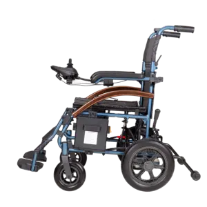 Cadeira de rodas elétrica Ousite para deficientes, cadeira de rodas portátil para aviões