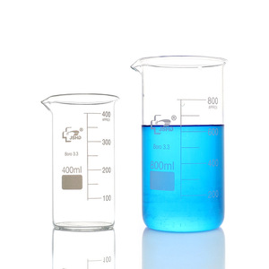 บีกเกอร์ Huida ขนาด 25 มล. 50 มล. ทำจากแก้ว Boro 3.3 สำหรับใช้ในห้องปฏิบัติการ - Product Image 3
