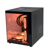 PCOOLING Étui pour PC de jeu Atx avec logo personnalisé le plus populaire Boîtier pour ordinateur de jeu en verre trempé